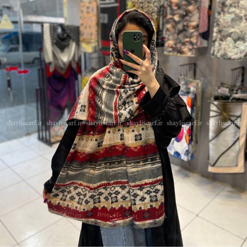 شال موهر ایرانی - کد 2269 رنگ قرمز | شال و روسری شایلی