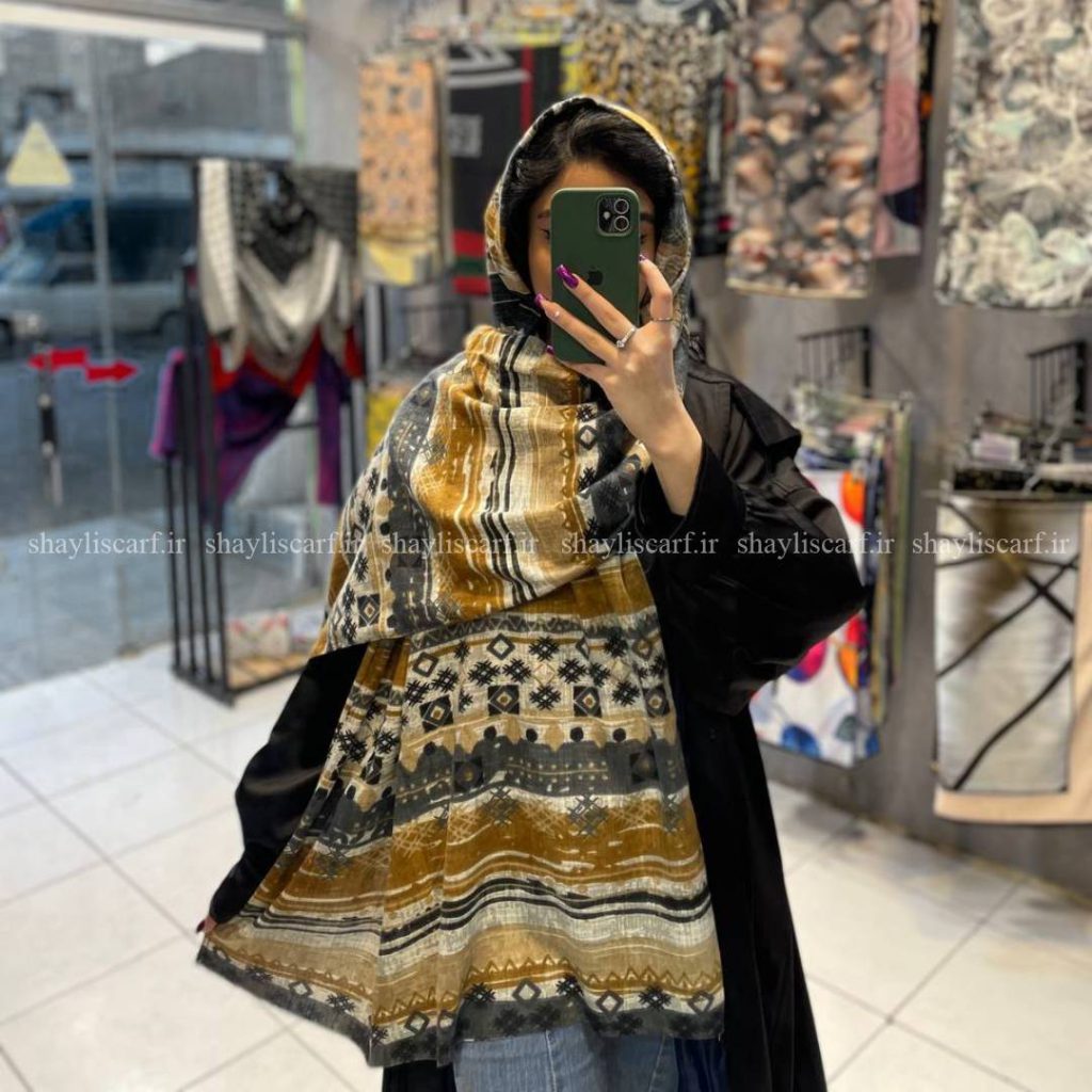 شال موهر ایرانی - کد 2269 رنگ قهوه ای | شال و روسری شایلی