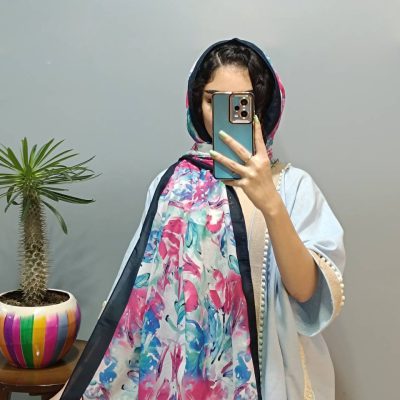 شال نخی | کد 3060 | طرح دار | شال و روسری شایلی