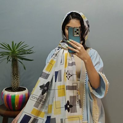 شال نخی | کد 3072 | طرح دار | شال و روسری شایلی